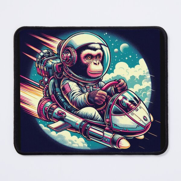 Item preview, Cute astronaut monkey  designed and sold by Dogandesighn.