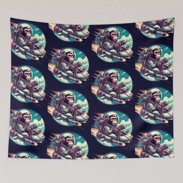 Item preview, Cute astronaut monkey  designed and sold by Dogandesighn.