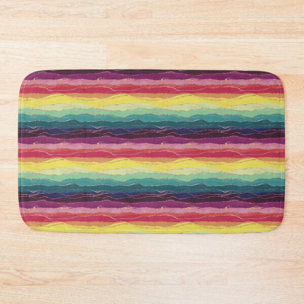 Item preview, Glittering Vibrant Waves of Colour Rainbow designed and sold by NoemiMarozsan.