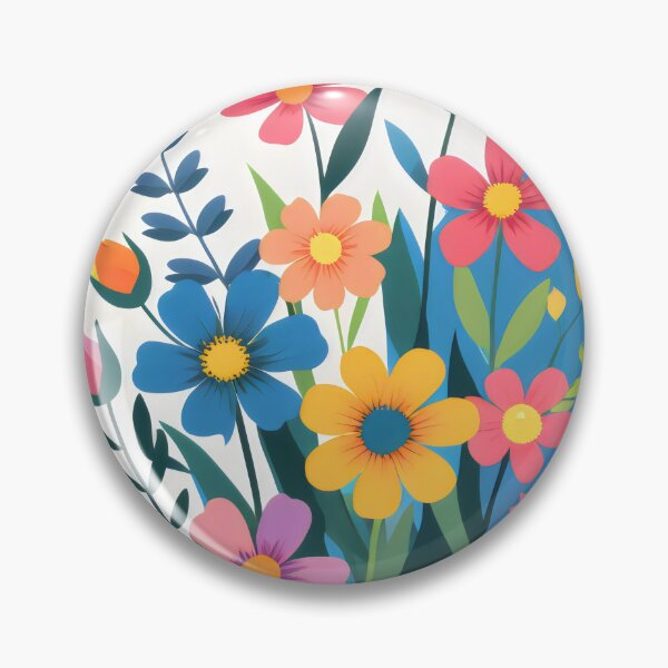 Item preview, Bold Colorful Spring Flowers designed and sold by ZanyPaintbrush.