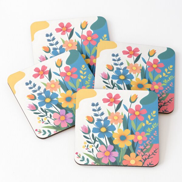 Item preview, Bold Colorful Spring Flowers designed and sold by ZanyPaintbrush.