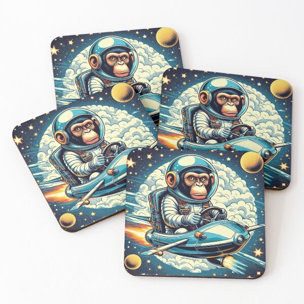 Item preview, Cute astronaut monkey  designed and sold by Dogandesighn.