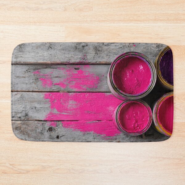 Item preview, Bright paint jars on wooden table designed and sold by anytka.