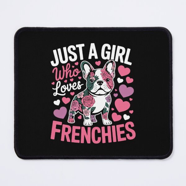 Item preview, Floral Frenchie Just A Girl Who Loves Frenchies Dog Flower designed and sold by RuthGAArt.