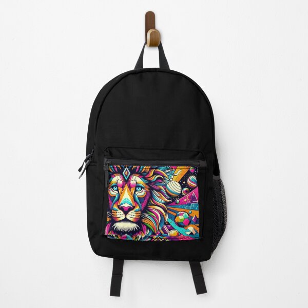 Item preview, colorful geometric mystic lion designed and sold by Dogandesighn.