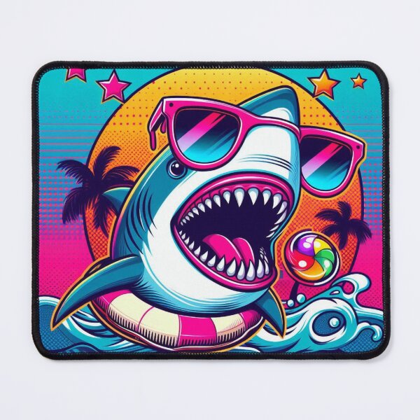 Item preview, Colorful cute shark  designed and sold by Dogandesighn.