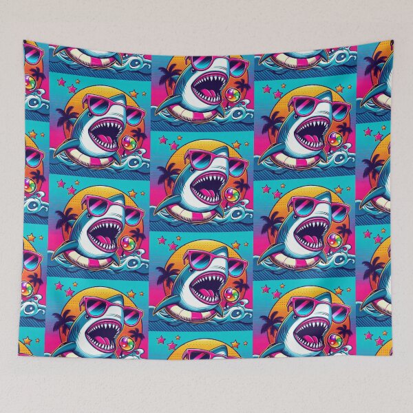Item preview, Colorful cute shark  designed and sold by Dogandesighn.