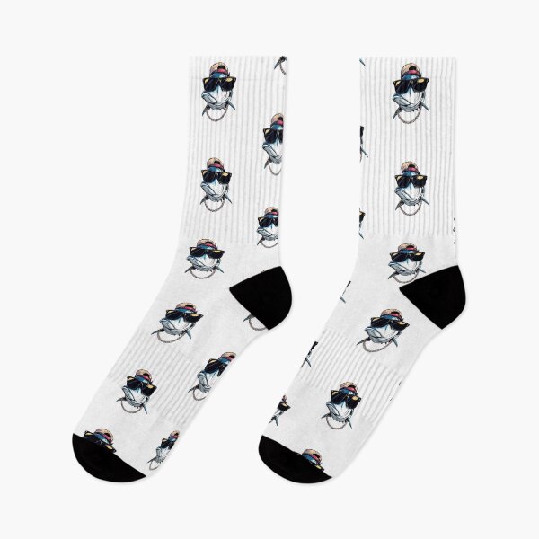 Item preview, Cool Tuna Fish with Gold Chain, Hat, and Sunglasses - Hip Hop Fishing Vibe designed and sold by HBDStudio.