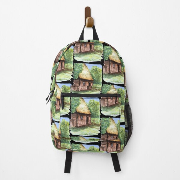 Item preview, Rustic Log Cabin: A Cozy Watercolor Countryside Home designed and sold by kkjustpaint.