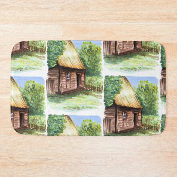 Item preview, Rustic Log Cabin: A Cozy Watercolor Countryside Home designed and sold by kkjustpaint.