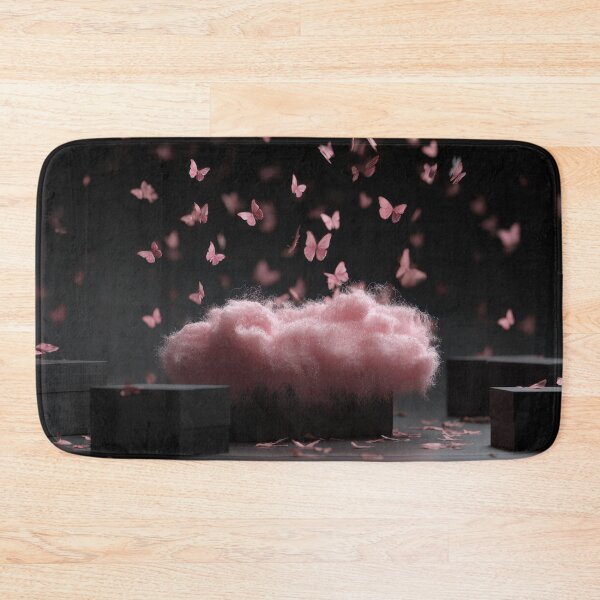Item preview, Pink butterflies surround soft cloud designed and sold by anytka.