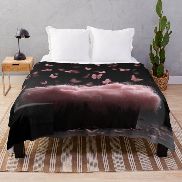 Item preview, Pink butterflies surround soft cloud designed and sold by anytka.