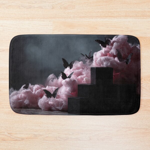 Item preview, Black butterflies among pink clouds designed and sold by anytka.