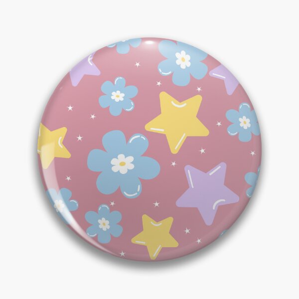 Artikelvorschau, Pastellfarbenes Blumensternmuster entworfen und verkauft von SmallDart Creations.