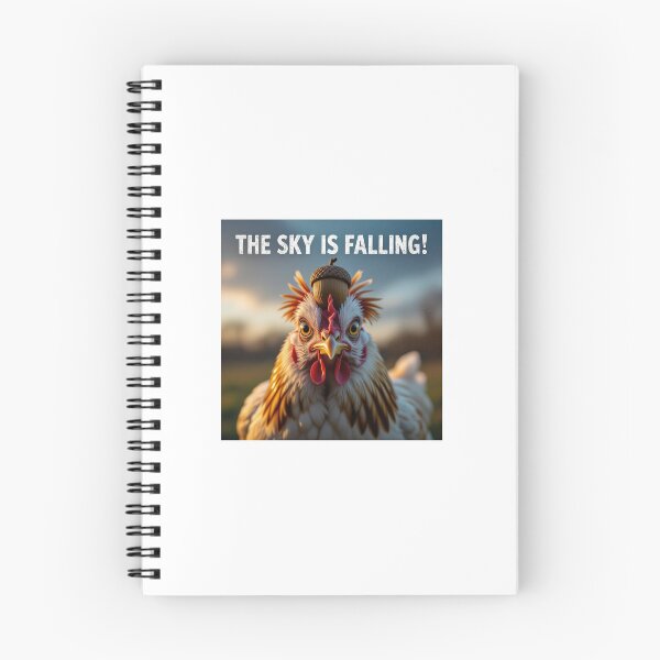 Item preview, Funny Chicken Drawing – "False Conclusion" | Whimsical Animal Art designed and sold by WhimsyByPaul.redbubble.com.