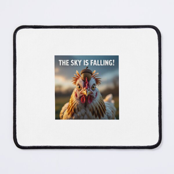 Item preview, Funny Chicken Drawing – "False Conclusion" | Whimsical Animal Art designed and sold by WhimsyByPaul.redbubble.com.
