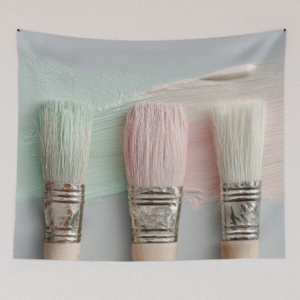 Item preview, Vibrant brushes on a surface designed and sold by anytka.