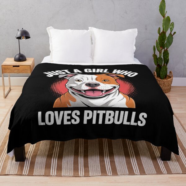 Item preview, Just A Girl Who Loves Pitbulls Cute Dog Puppy Lovers  designed and sold by RuthGAArt.