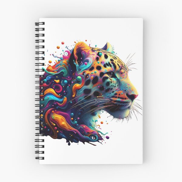 Item preview, leopard colorful splash art designed and sold by BeAr-tist.