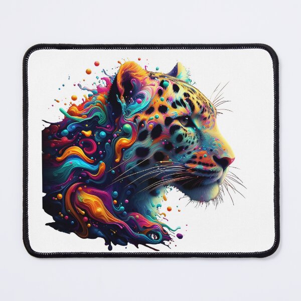 Item preview, leopard colorful splash art designed and sold by BeAr-tist.