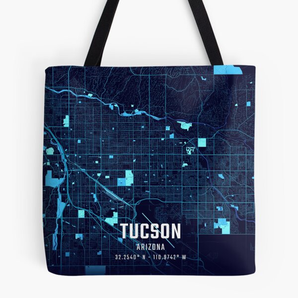 Item preview, Tucson Midnight City Map designed and sold by HomeLivingCo.