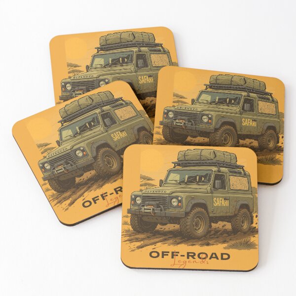 Item preview, Leyendas todoterreno: póster de aventura del Land Rover Defender de safari designed and sold by KrintoryTees.