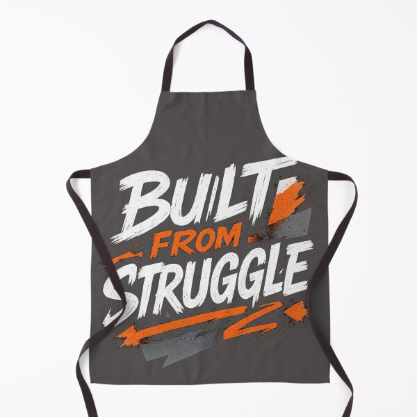 Item preview, Built From Struggle Motivational Gym Tee – Hustle Mindset Typography designed and sold by KDesignCrafts.