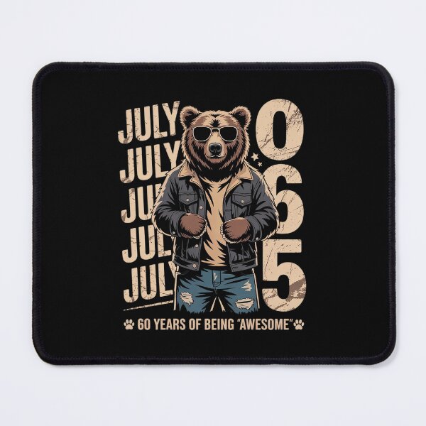 Item preview, 60th Birthday Bear Legends July 1965 60 Years Old For Mens designed and sold by THagBlue.
