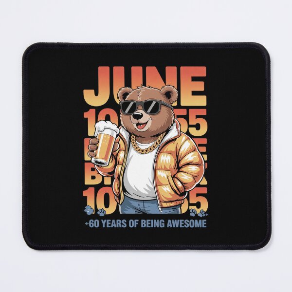 Item preview, 60th Birthday Bear Legends June 1965 60 Years Old For Mens  designed and sold by THagBlue.