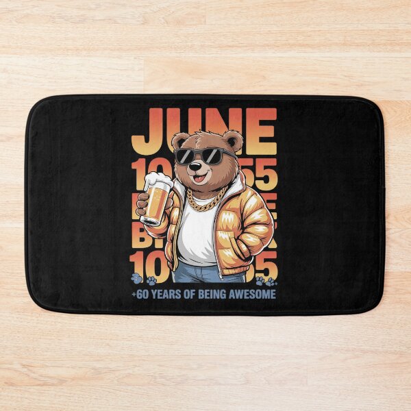 Item preview, 60th Birthday Bear Legends June 1965 60 Years Old For Mens  designed and sold by THagBlue.