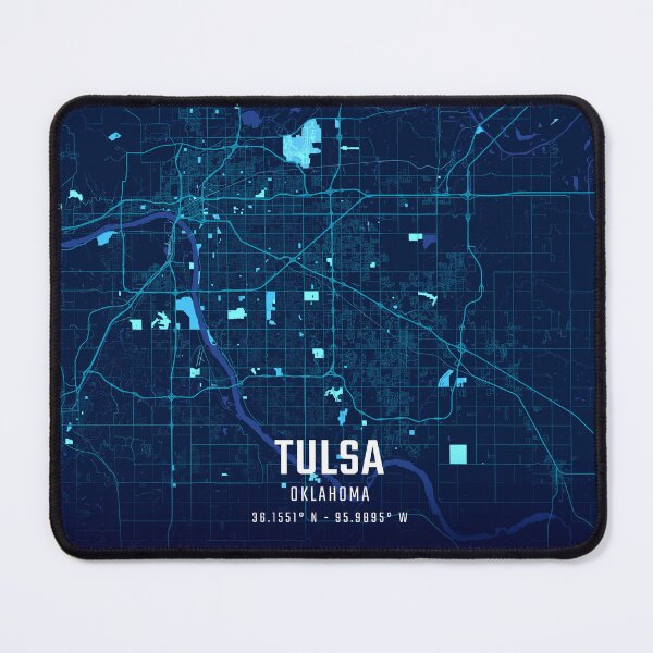 Item preview, Tulsa Midnight City Map designed and sold by HomeLivingCo.