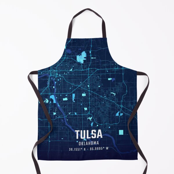 Item preview, Tulsa Midnight City Map designed and sold by HomeLivingCo.