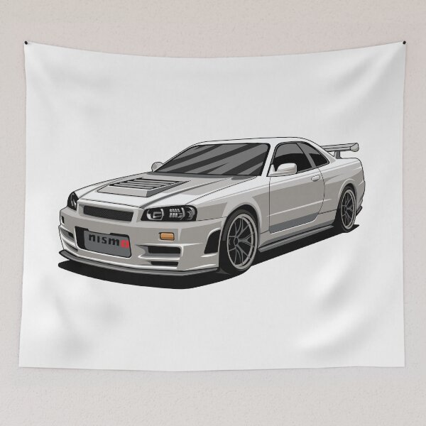 Item preview, Nissan GT-R R34 Nismo – JDM Legend Car Illustration designed and sold by wisnubayuaji.