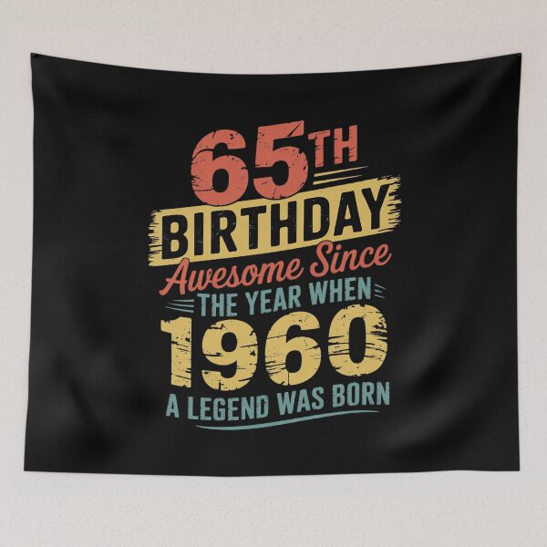 Item preview, 65 Year Old 1960 65th Birthday  designed and sold by THagBlue.