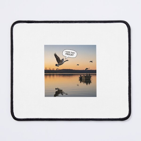 Item preview, Geese Viewing – Wildlife Reversal Humor Illustration designed and sold by WhimsyByPaul.redbubble.com.