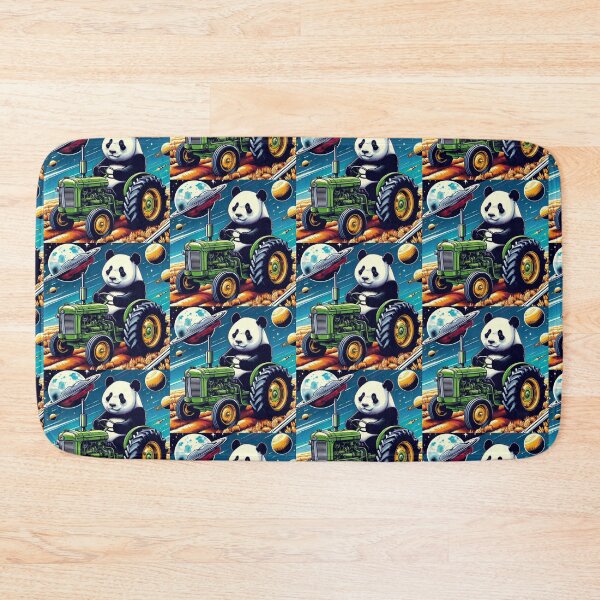 Item preview, panda driving a tractor in space designed and sold by Dogandesighn.