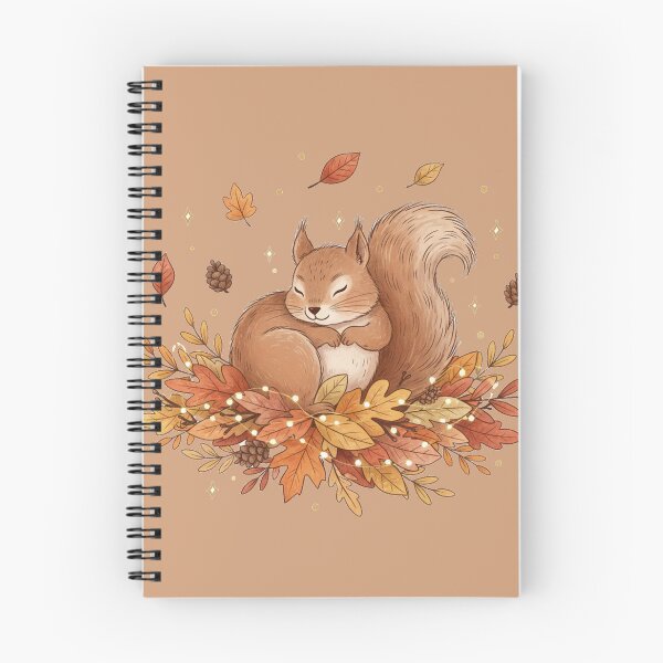 Item preview, Cozy squirrel, autumn, nature, cozy style, forest animal, nuts, animal illustration, hibernation designed and sold by DarkNight9.