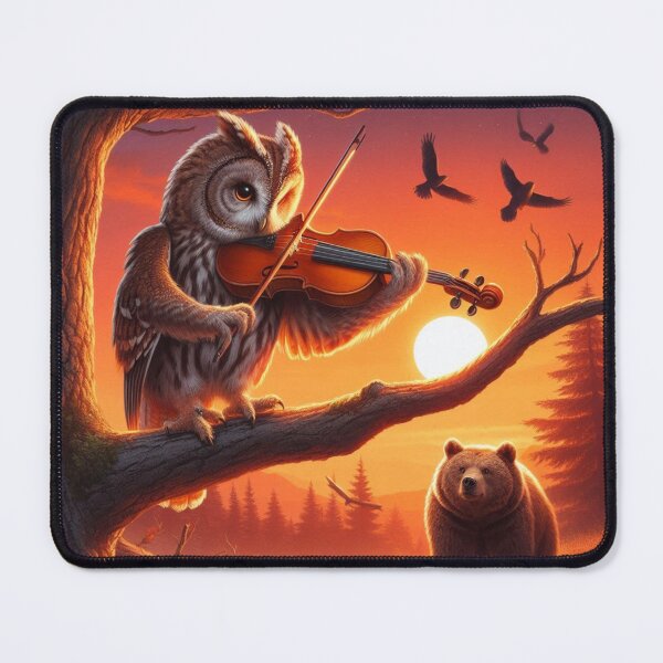 Item preview, Violinist owl designed and sold by Dogandesighn.