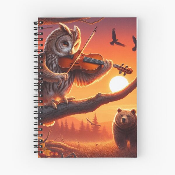 Item preview, Violinist owl  designed and sold by Dogandesighn.