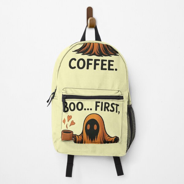 Item preview, Cute Ghost Coffee T-Shirt – Boo First Coffee Funny Halloween Tee designed and sold by KDesignCrafts.