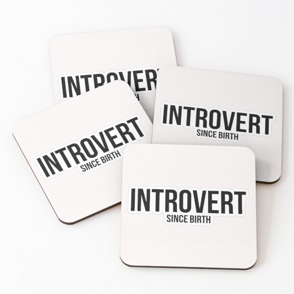 Item preview, Introvert Since Birth Minimalist Typography designed and sold by TextAura™.