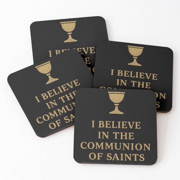 Item preview, Christian Quote Communion of Saints Golden Religious Art. designed and sold by loveandlightrb.