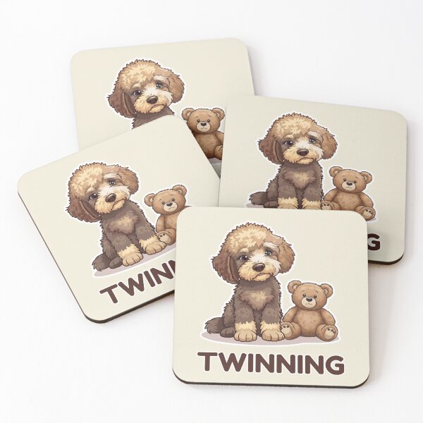 Item preview, Aussie Doodle vs. Teddy Bear - Twinning Style designed and sold by Searching ideas.