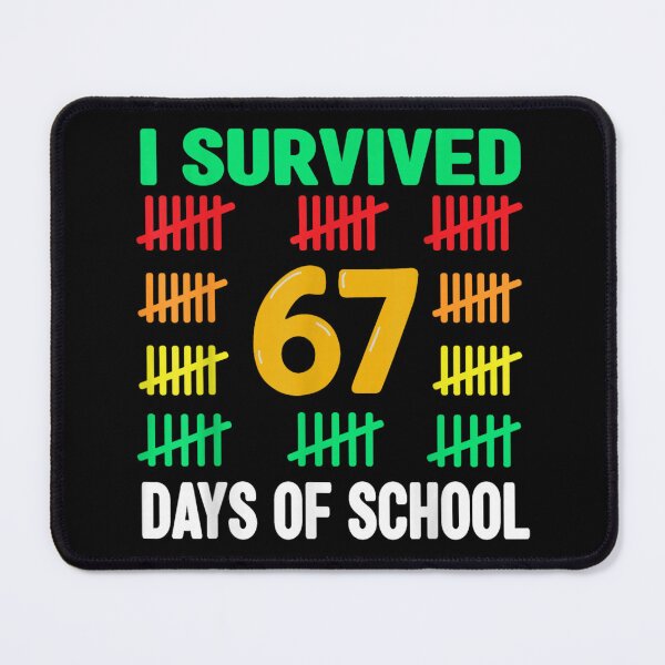 Item preview, Celebrating Sixty Seven Days Of Learning, Funny Tally Mark Achievement designed and sold by DorikoKazan.