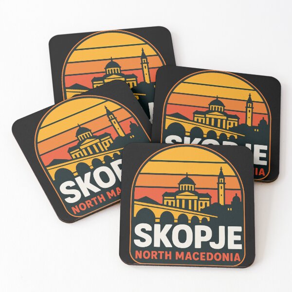 Item preview, Skopje North Macedonia Europe Retro Travel designed and sold by TomFrontierArt.