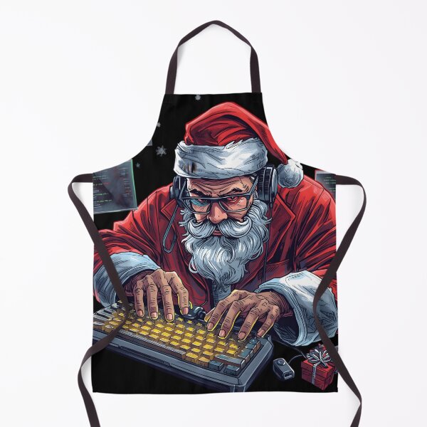 Item preview, Gamer Santa Coding Christmas Art designed and sold by SoulenCify.