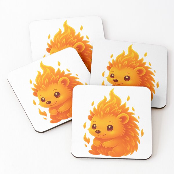 Item preview, Cute Fire Spirit – Adorable Flame Creature Illustration designed and sold by GoldenDreamGallery.