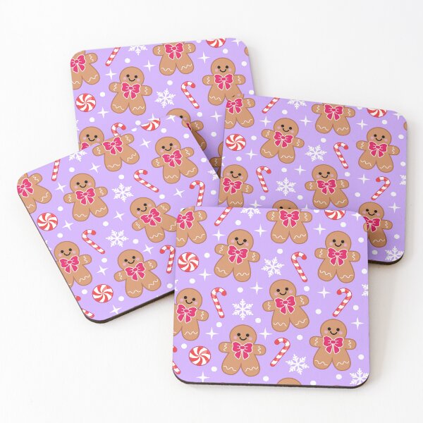 Item preview, Christmas Gingerbread Man Seamless Pattern - Cute Candy Canes & Snowflakes designed and sold by GlitterArtySVG.