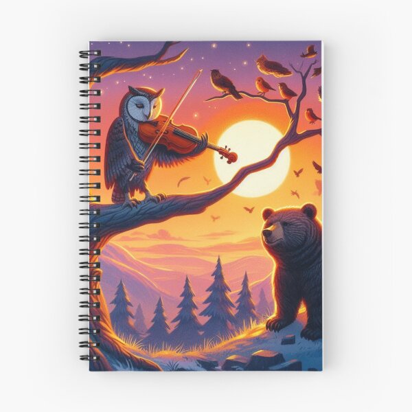Item preview, Musician owl and bear designed and sold by Dogandesighn.