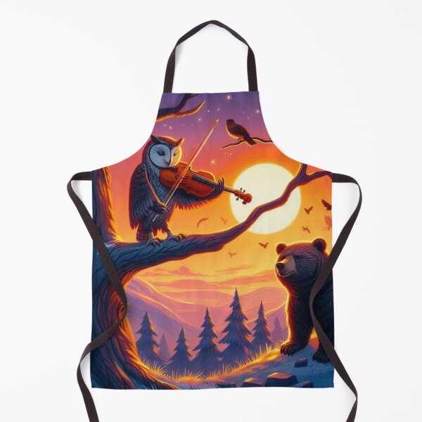 Item preview, Musician owl and bear designed and sold by Dogandesighn.